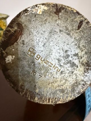 Caffettiere decorate a découpage una é Guzzini