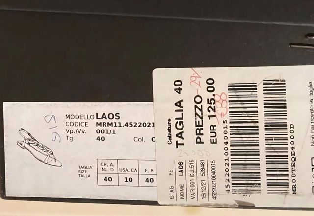 Sandali Marina Rinaldi oro