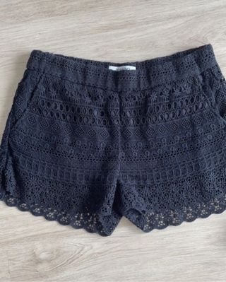 Shorts encaje negros Mango
