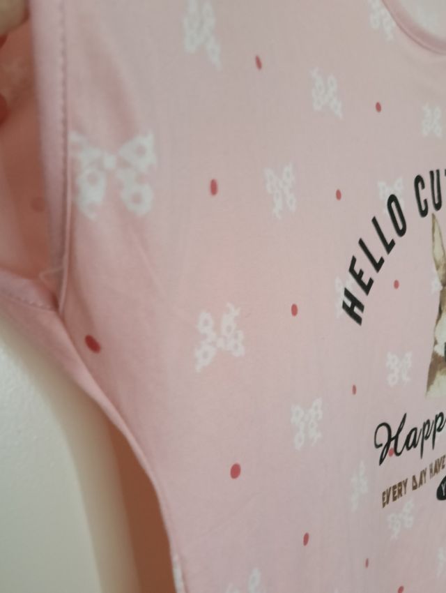 Camisón rosa conejo - talla XL