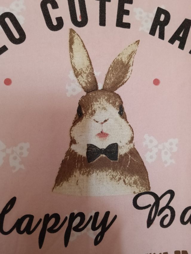 Camisón rosa conejo - talla XL