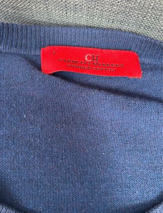 Jersey Carolina Herrera azul marino - Talla S