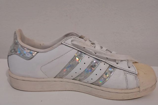 Adidas Superstar bianche e argento