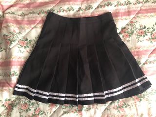 Falda plisada negra escolar - Talla L
