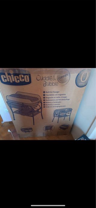 Bañera bebé cambiador - azul