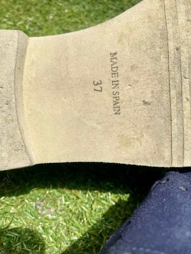 Zapatos ante azul marino niño -talla 37