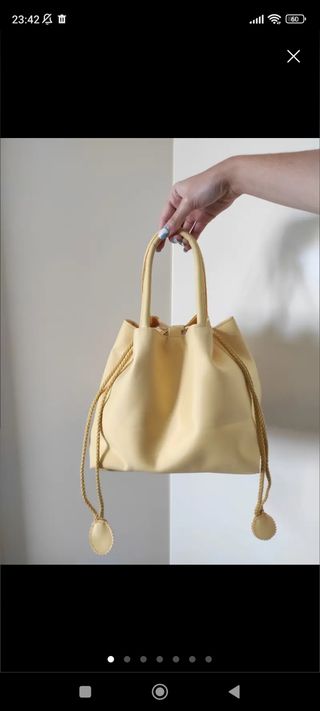 Bolso amarillo de mano/fiesta/verano