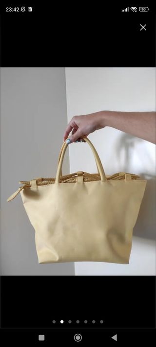 Bolso amarillo de mano/fiesta/verano