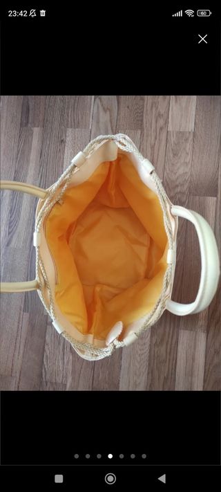 Bolso amarillo de mano/fiesta/verano