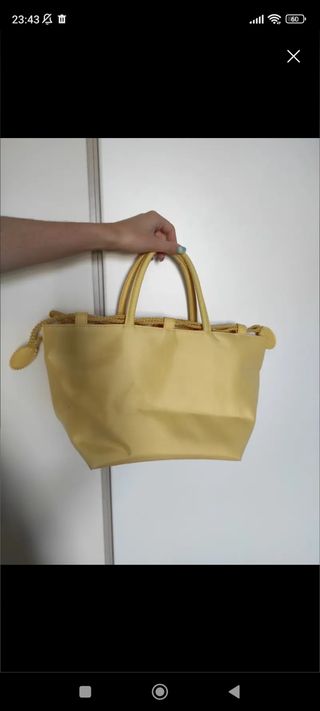 Bolso amarillo de mano/fiesta/verano