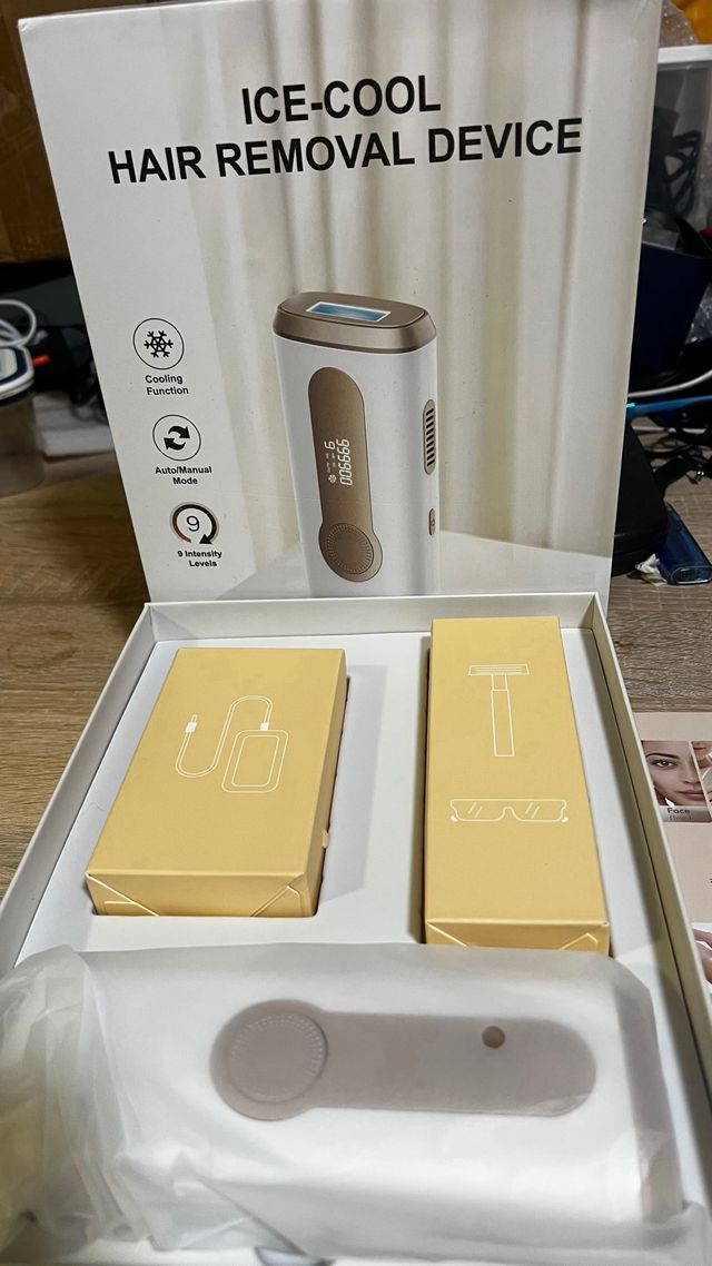 Depiladora IPL Ice-Cool: nueva sin estrenar