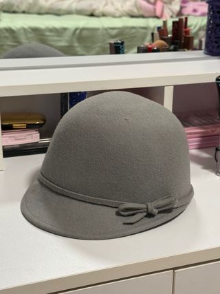 Boina gris - gorro de fieltro

