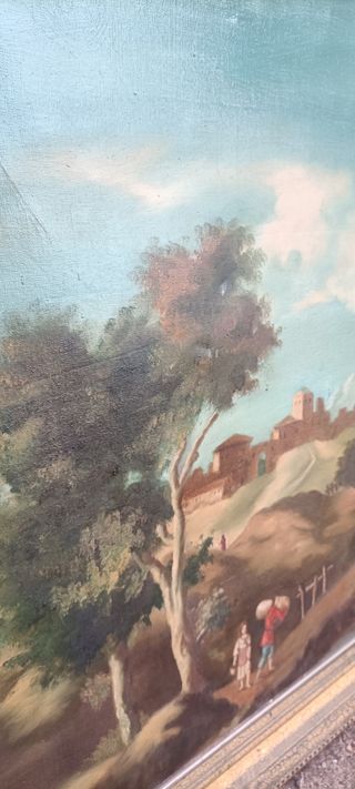 Cuadro antiguo paisaje