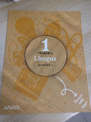 Llengua 1 Primaria Anaya (QUADERN 1)