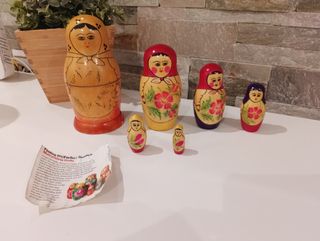 Matrioske russe - 6 bambole originali dell'URSS