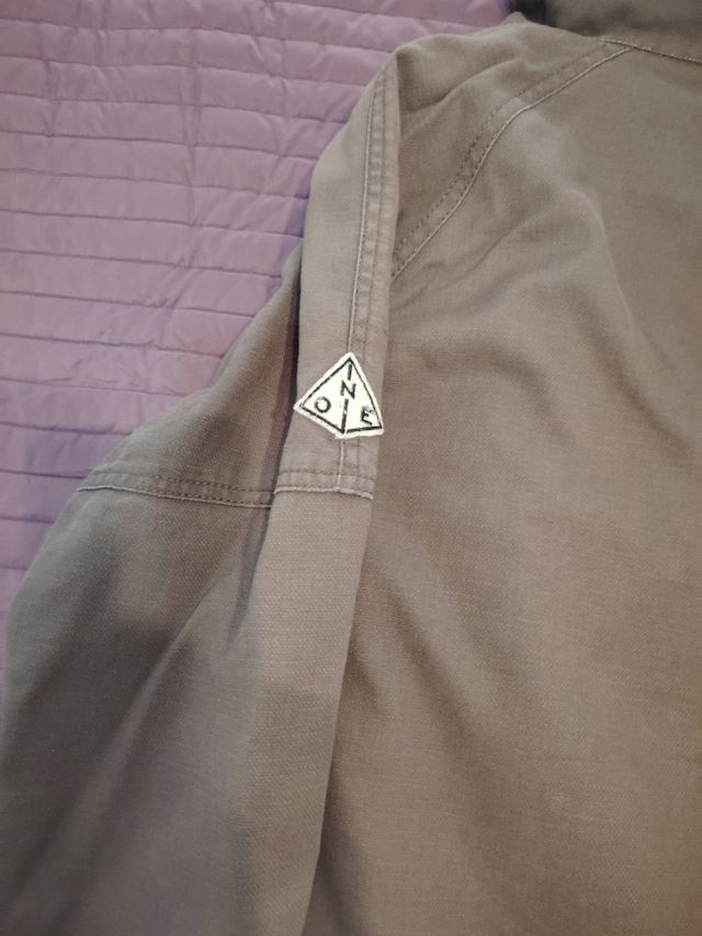 Cazadora militar verde oliva, 3 /4, estilo militar