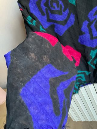 Blusa vintage fiori multicolor