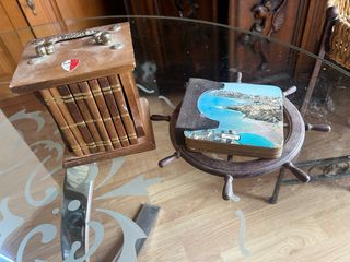 Posavasos vintage: libro & rueda