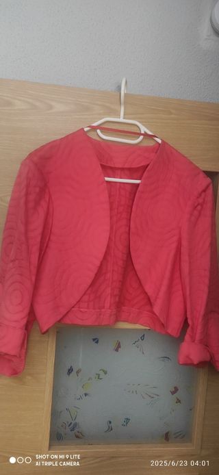 Chaqueta torera roja