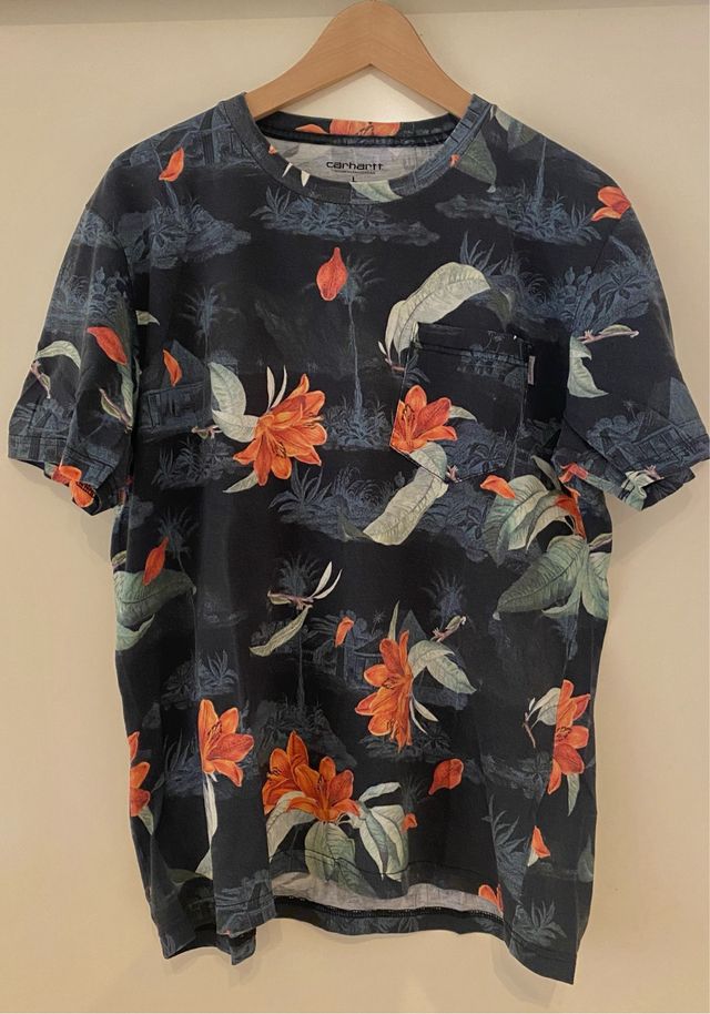 Camiseta Carhartt flores - Talla L