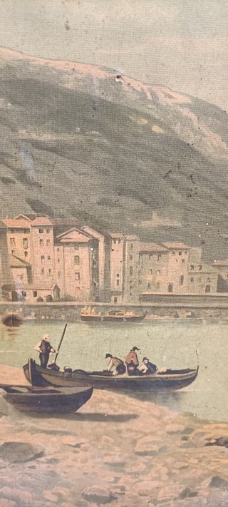 Cuadro antiguo paisaje