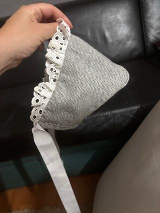 Vestido niña y capota 2 años - Gris/Rosa