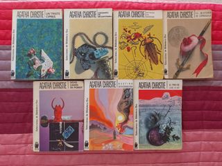 Lote de 7 Libros antiguos de Agatha Christie