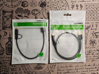 Cables Ugreen USB-A a micro-USB + USB-C