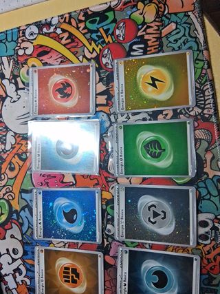 12 Energías Básicas Pokémon Holografias