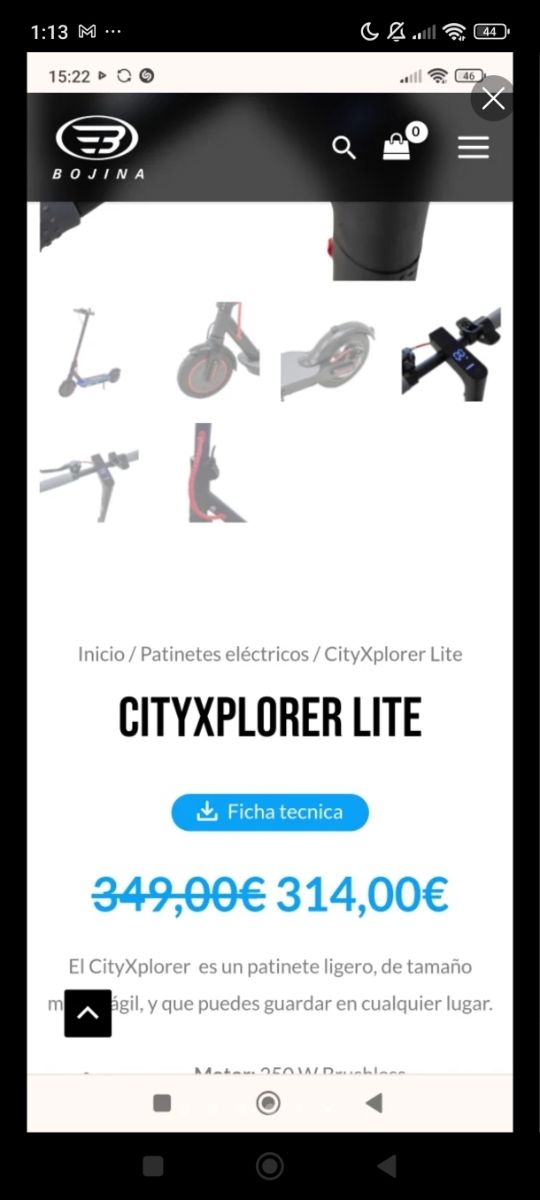 Patinete eléctrico nuevo