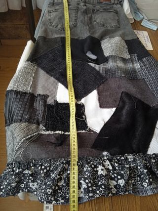 Falda maxi patchwork