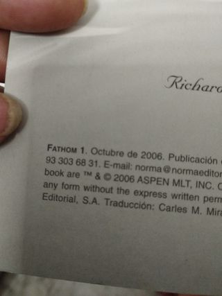 FATHOM Tomo 1 y 2 en español.