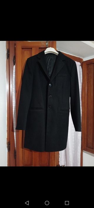 Cappotto Uomo Nero Elegante