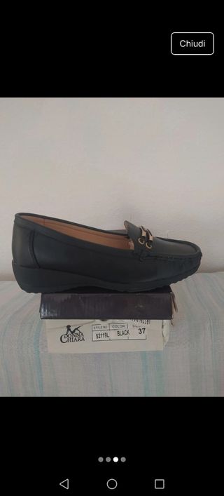 Donna Chiara - Mocassini Neri 37