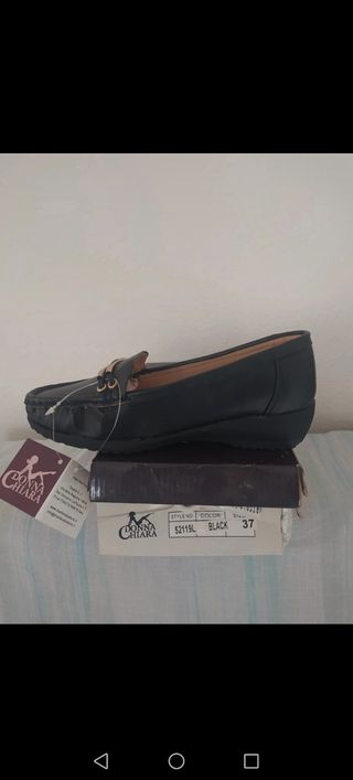 Donna Chiara - Mocassini Neri 37