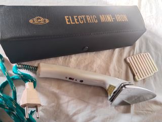 Mini plancha eléctrica vintage