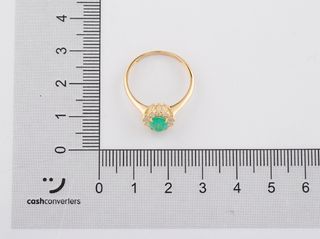 anillo oro 18k con piedra con circonita t. 15 (17,52 mm)