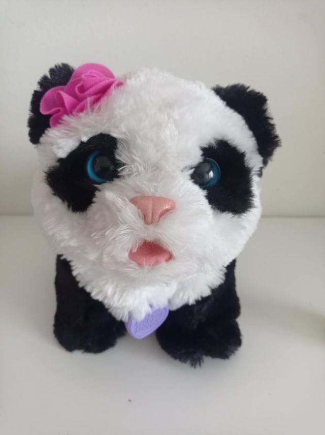 Oso panda Pom Pom FurReal con defecto leer bien
