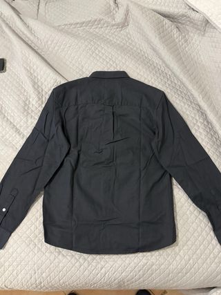Camisa Zara Gris Oscuro - Negra
