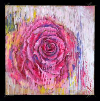 Cuadro: Rosa 1. Esencia abstracta