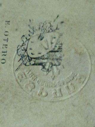 Foto antigua Franco troquelada Falange de ESPAÑA