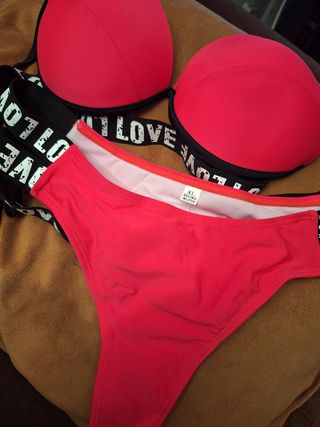 Bikini rojo push up - Talla XL