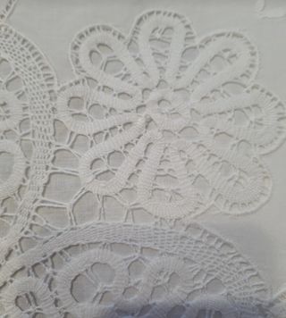 Lenzuolo in lino bianco antico