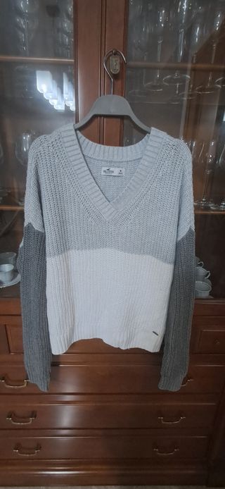 Jersey Hollister M - Gris