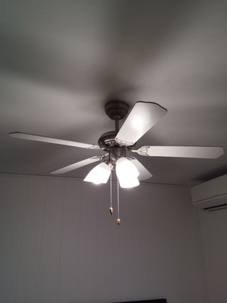 Ventilador techo 5 aspas blanco