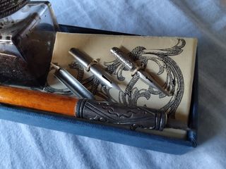 Set penna calligrafica antica