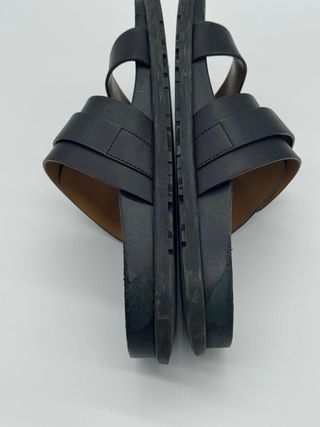 Hermès sandalias de piel.