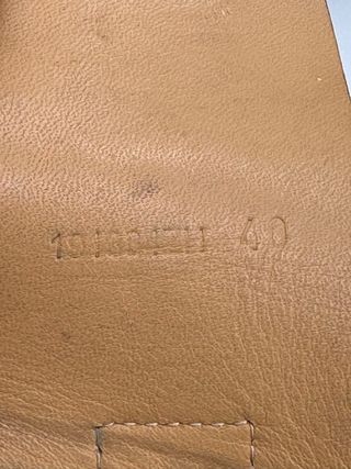 Hermès sandalias de piel.