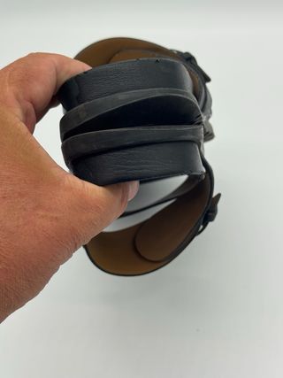 Hermès sandalias de piel.