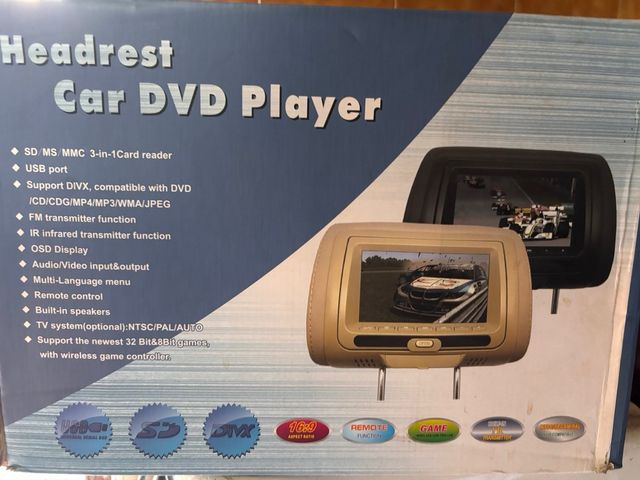 Lettore DVD auto poggiatesta